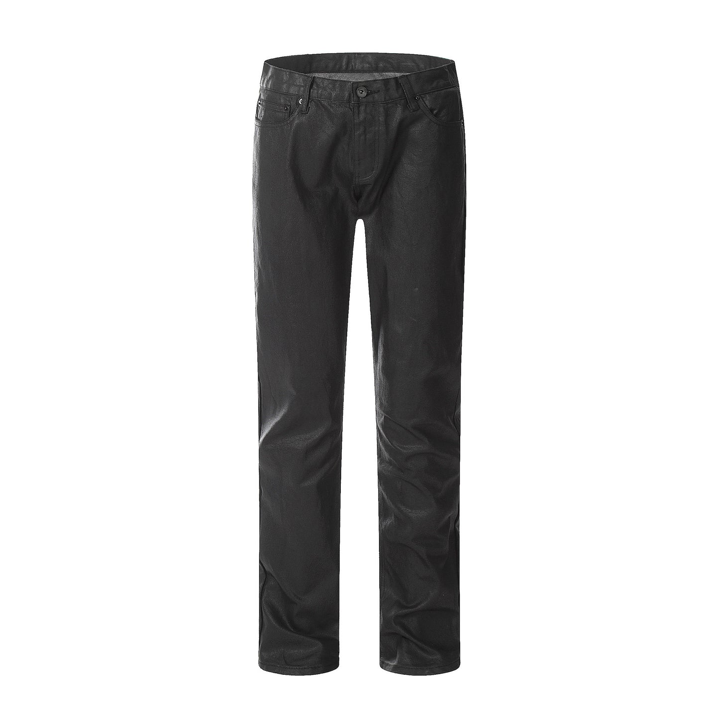 Pantalon Tactique Imperméable Jean Droit Noir Délavé