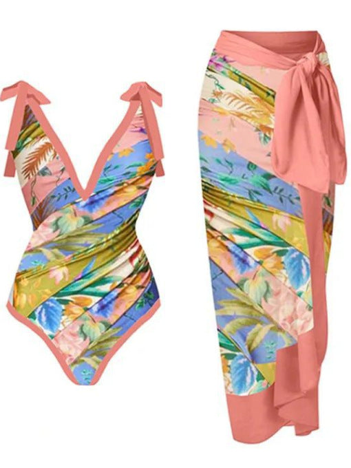 Fashion Personality Women Chiffon Beach Dress Suit