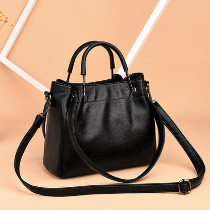 Bolsos Bolsos Bolsos De Mujer De Moda Coreana Bolso Retro De Cuero Suave Bolso De Mano