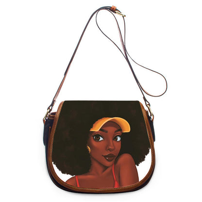 African Pu women's One Shoulder Messenger Bag