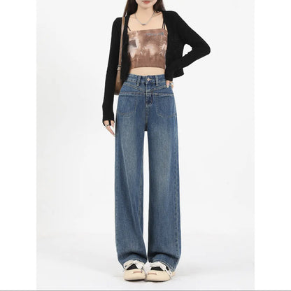 Women's High Waist Loose Jeans