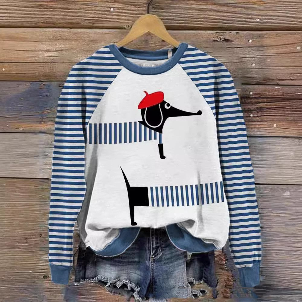 3D Animal Pattern Printed Shading Sweaters Women's Clothing