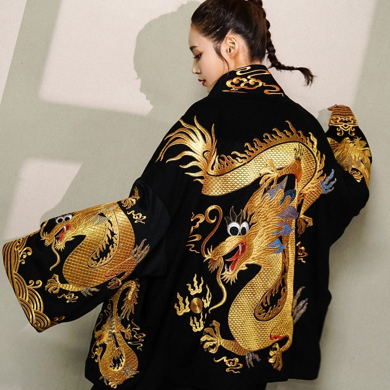 Dragon embroidered jacket