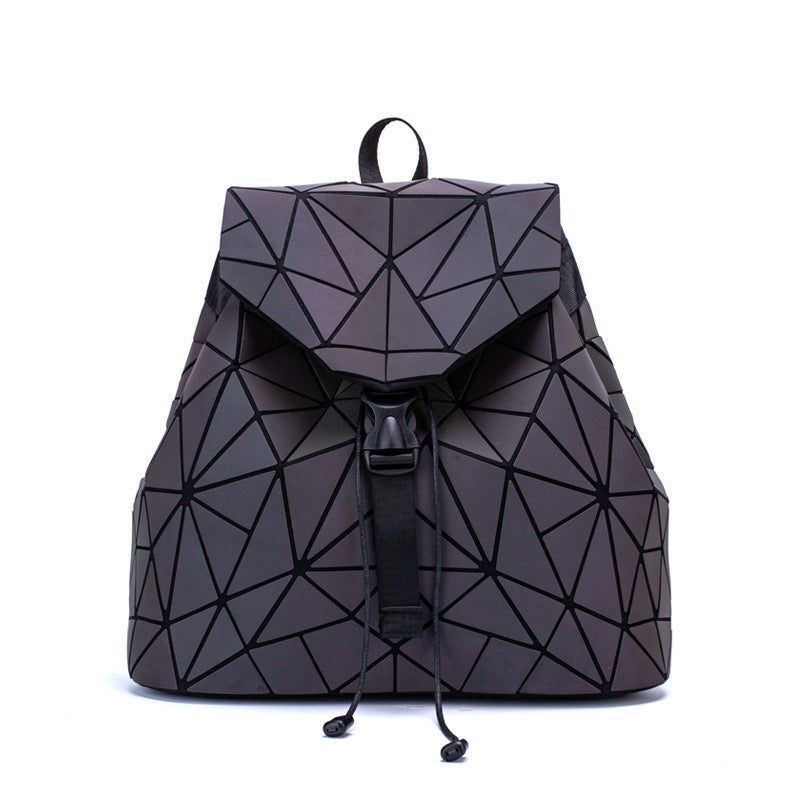 Mochila rombo plegable de moda geométrica colorida