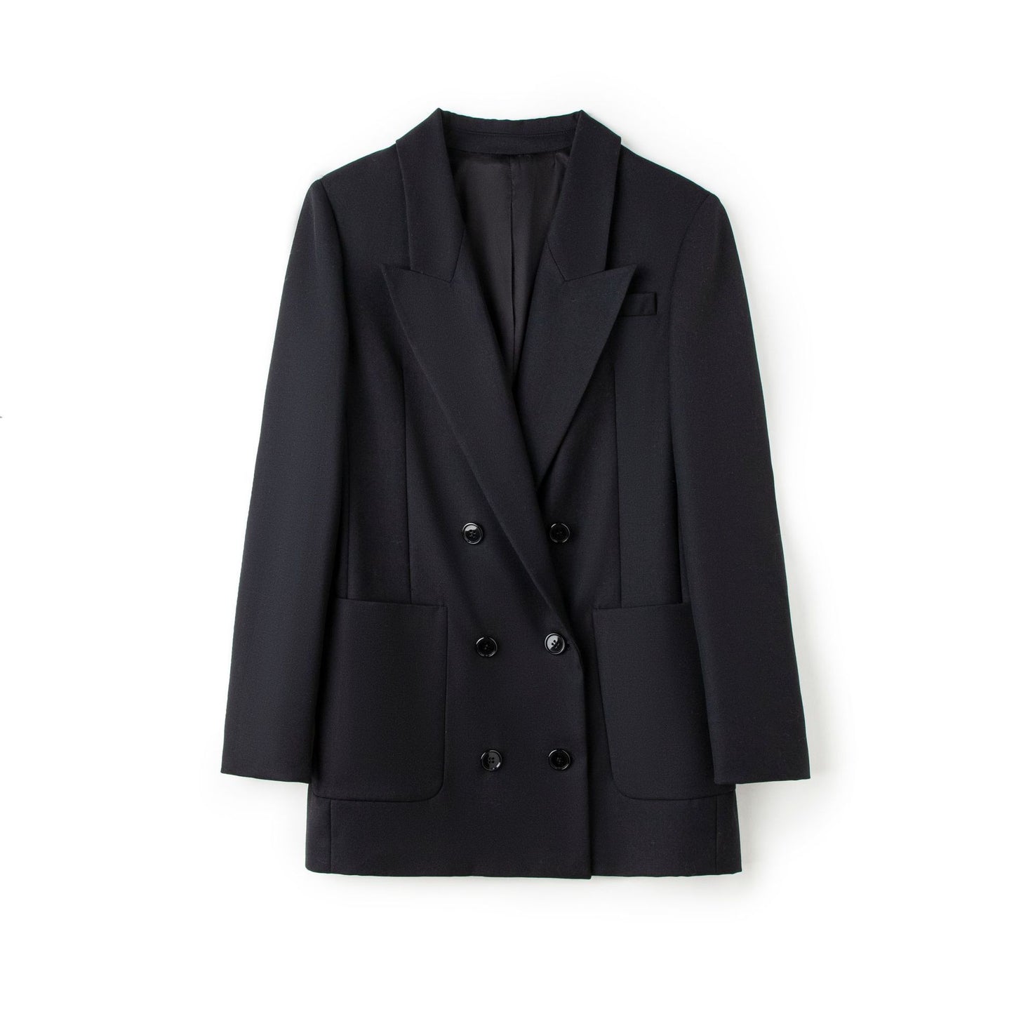 Women's Fashion Simple Wool Suit Jacket Tops