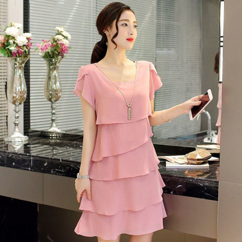 Chiffon Shirt Dress Women's Loose Design