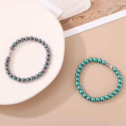 Bracelet de perles en acier inoxydable