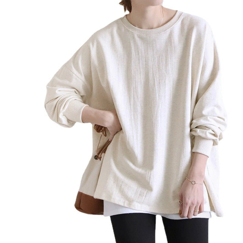 Women's Striped Sweater Loose Cotton