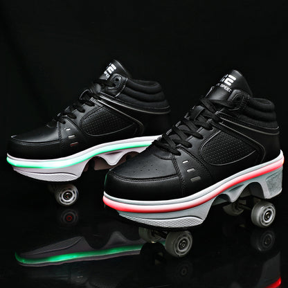 Four Wheel Rampage Shoes Seven Color Atmosphere Breathing Light