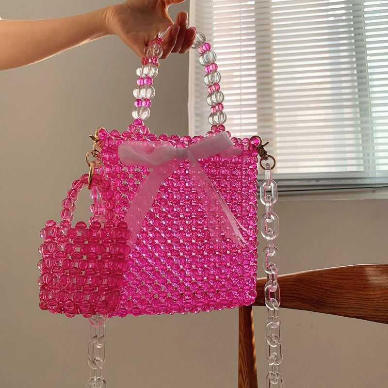 Girl Letter Bag Hand-woven Bag Mini Portable Messenger Female Bag