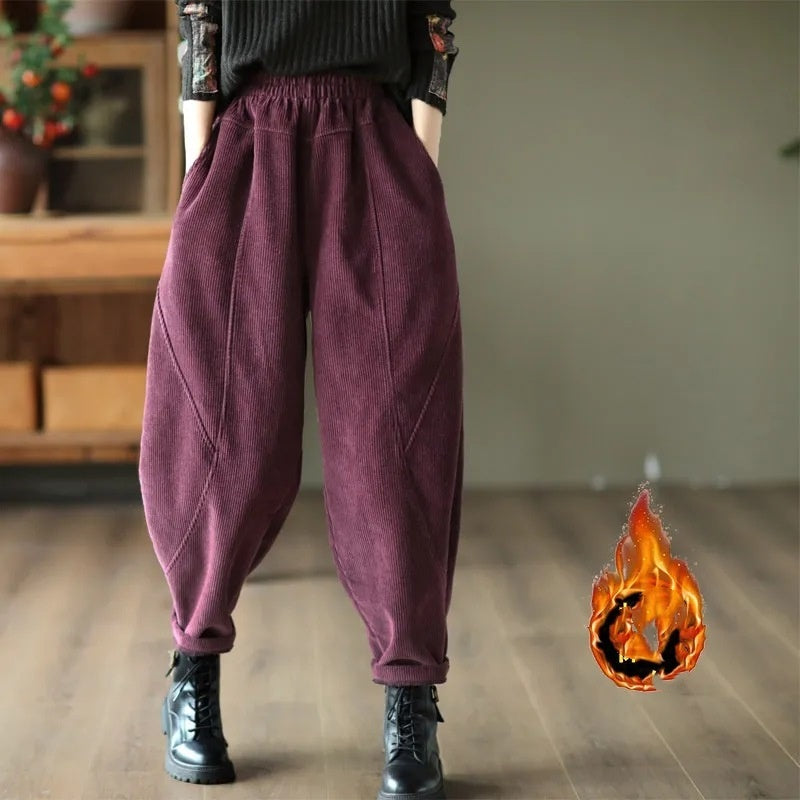 Pantalones con forro polar para niños con forro polar más grueso