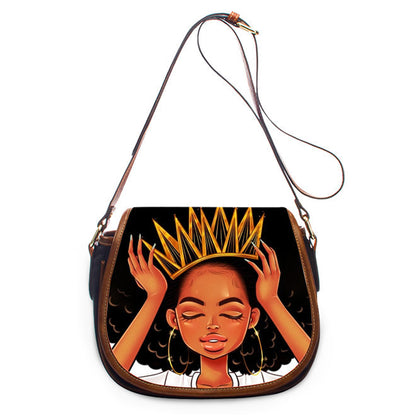 African Pu women's One Shoulder Messenger Bag