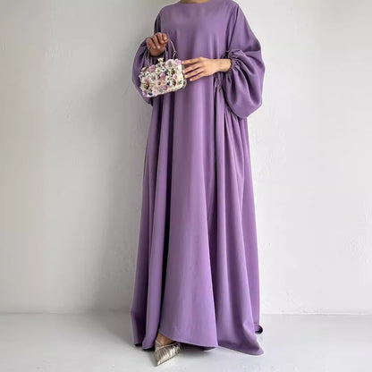 Robe simple de couleur unie pour femmes