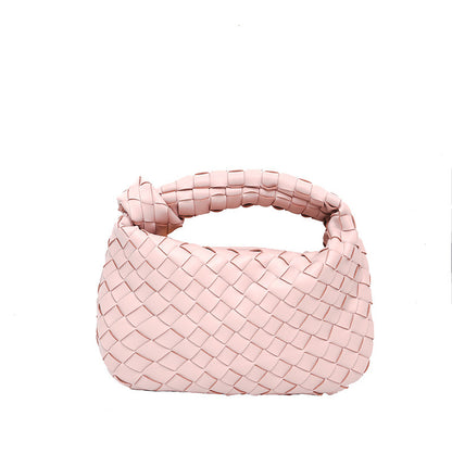 Woven Croissant Knotted Handbag Underarm Hand Bag