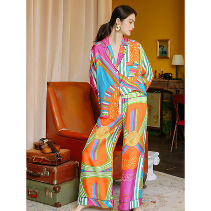 Silk Autumn And Winter Ice Silk Suit Homewear