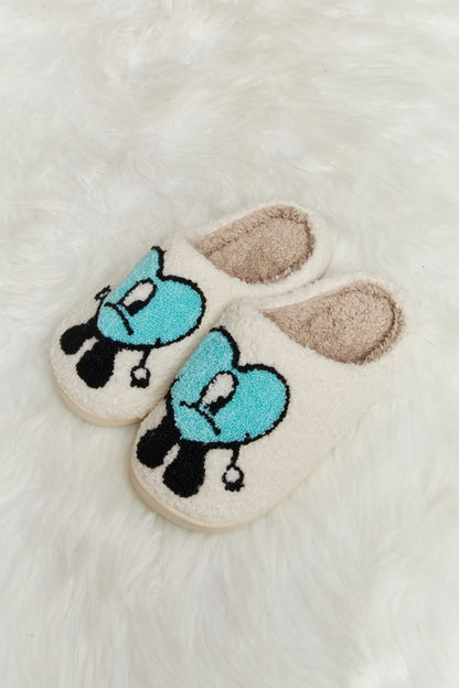 Melody Love - Chaussons en peluche à imprimé cœur