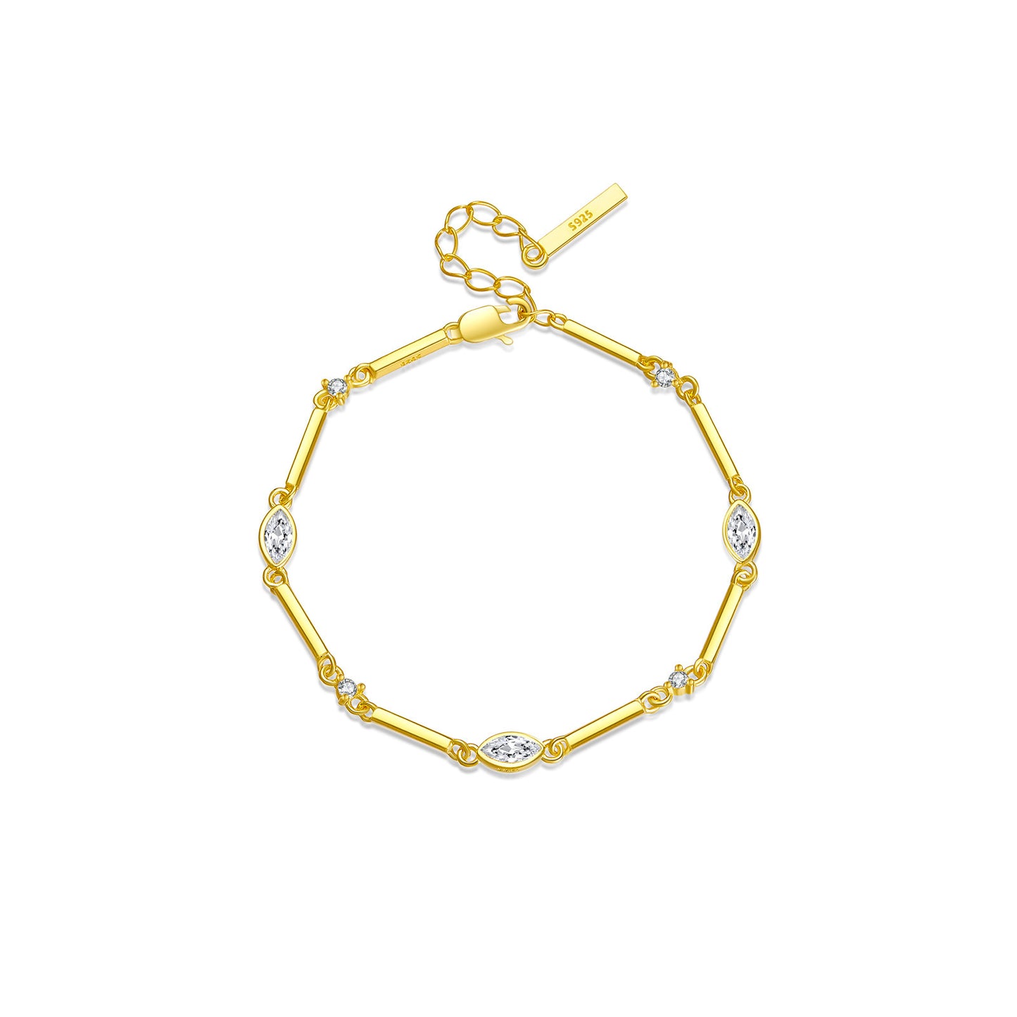 Pulsera de plata de ley S925 de moda para mujer