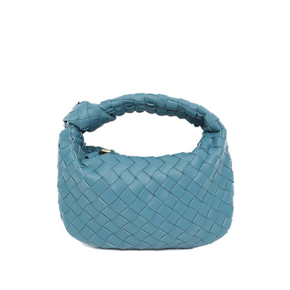 Woven Croissant Knotted Handbag Underarm Hand Bag