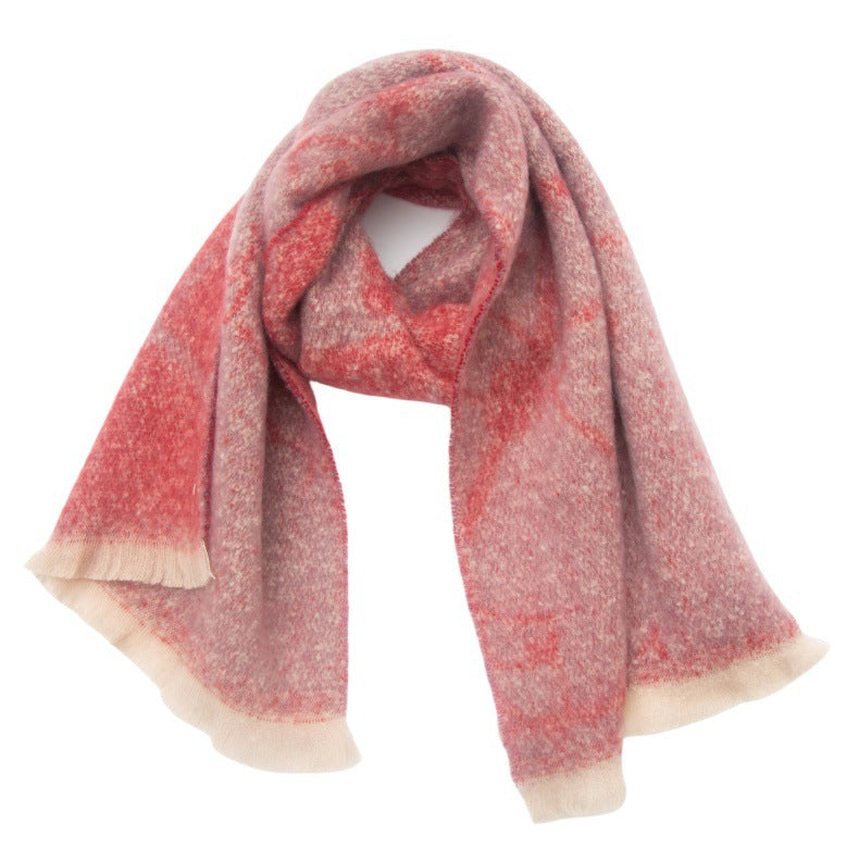 Women's Shawl Flower Jacquard Scarf