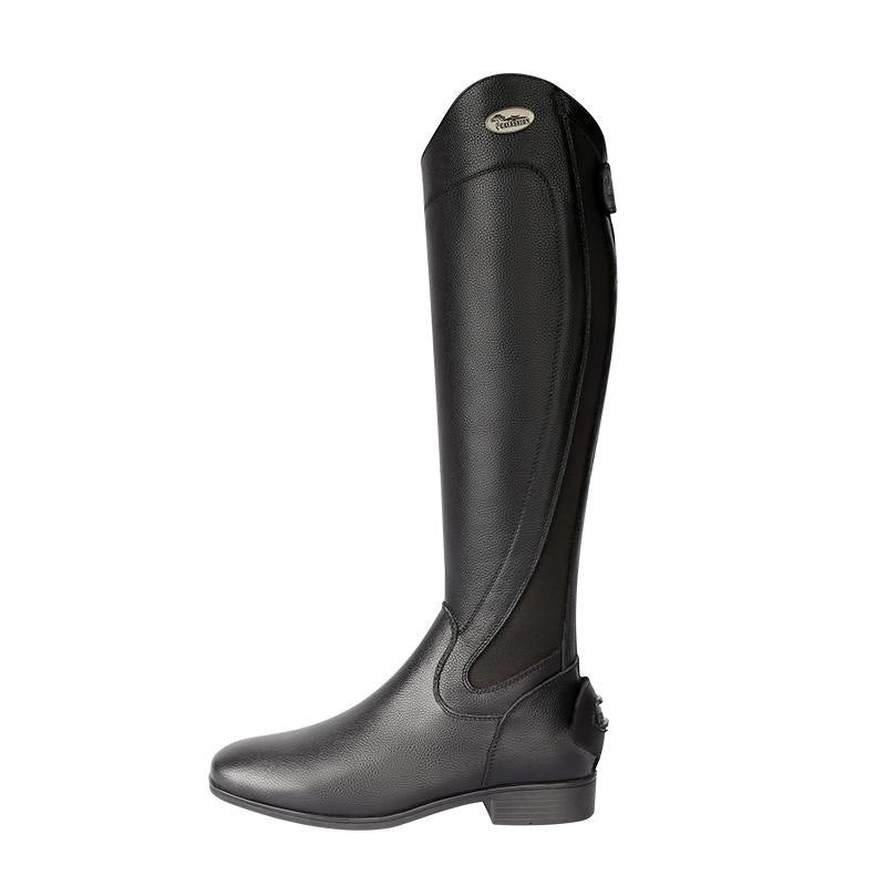 Fournitures de bottes équestres en peau de vache noire