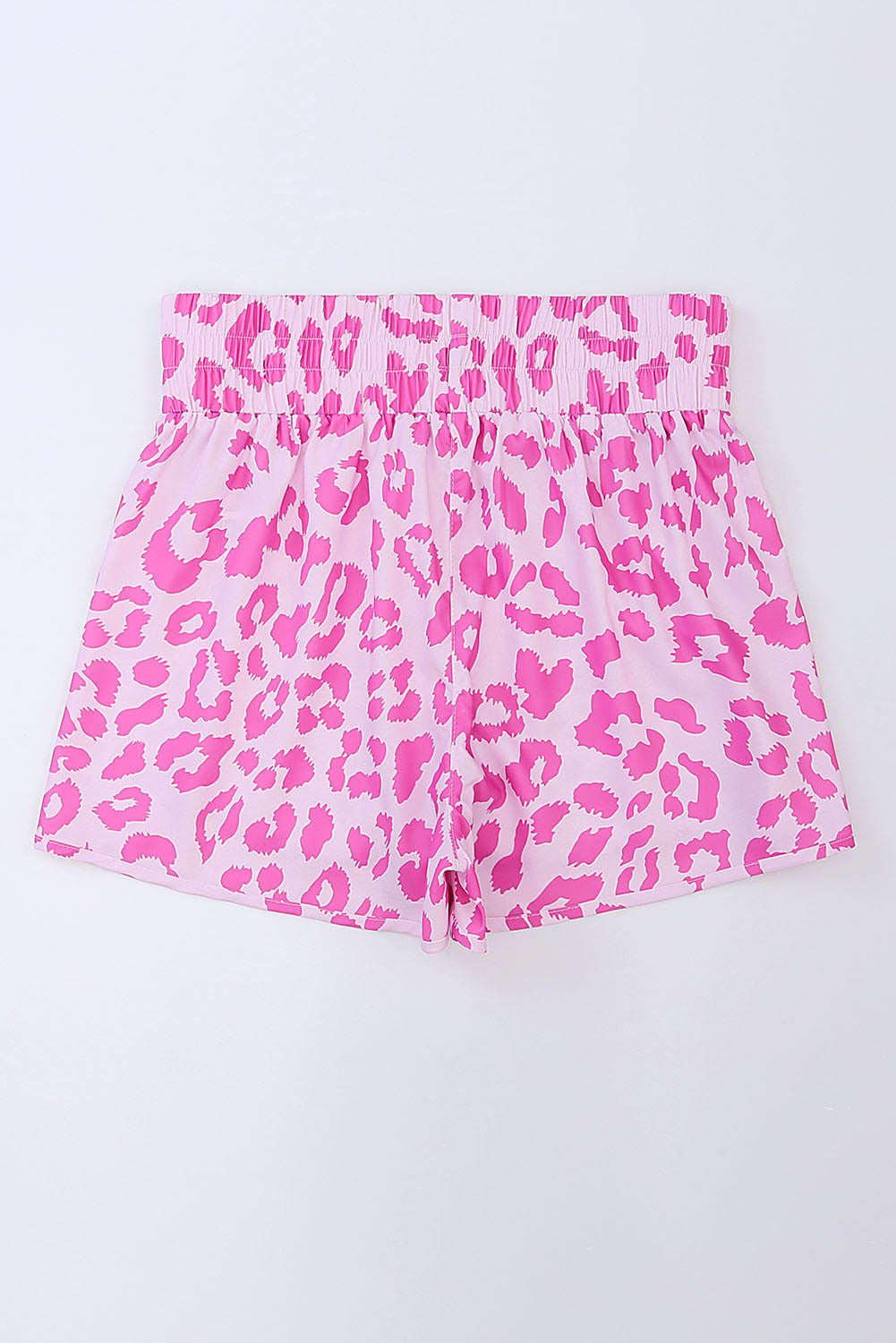 Short de sport taille haute à imprimé écossais rose