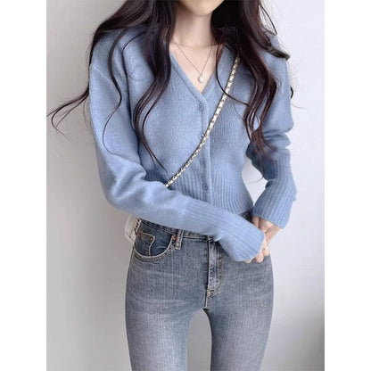 Fashion Personality Short Knitted Cardigan Woman