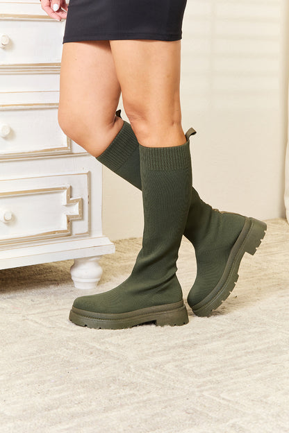 WILD DIVA Footwear Bottes chaussettes hautes à plateforme