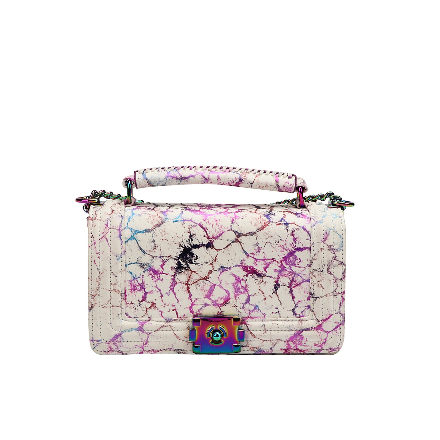 Bolso con estampado colorido Bolso pequeño con fragancia Bolso bandolera 