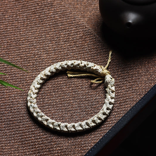 Hainan Original Ecology Xingyue Bodhi Tallado Pulsera de Hueso de Serpiente