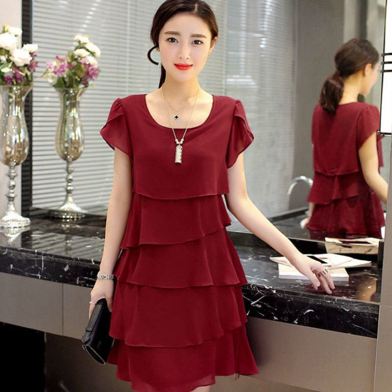 Chiffon Shirt Dress Women's Loose Design