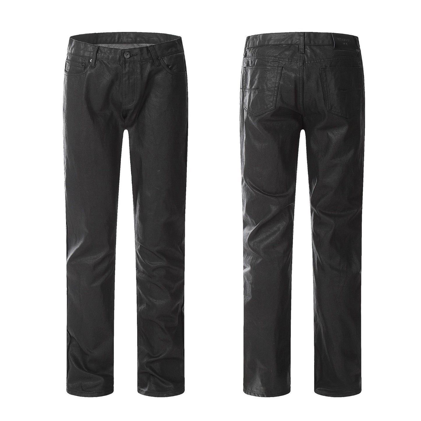 Pantalon Tactique Imperméable Jean Droit Noir Délavé