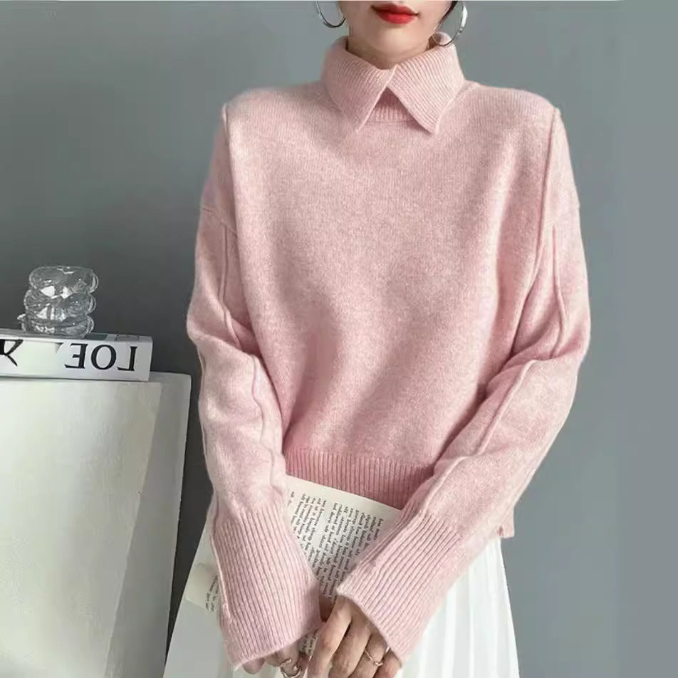 Pull en tricot doux et confortable de haute qualité pour femme