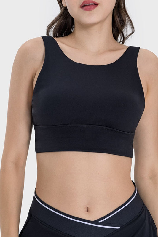 Soutien-gorge actif dos nu à larges bretelles