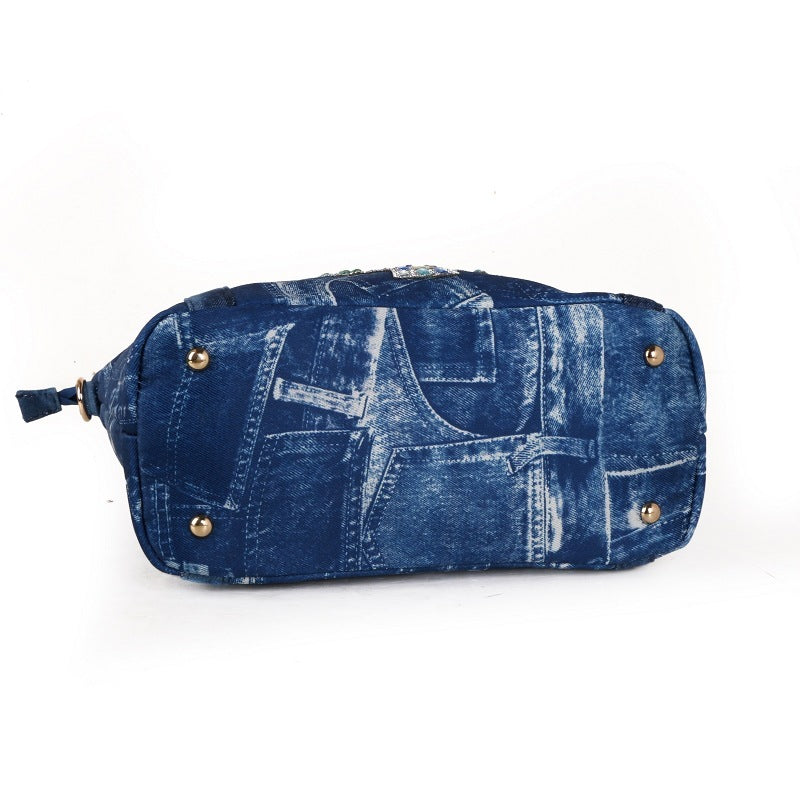 Sac en denim nostalgique lavé