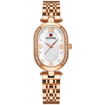 Elegante Reloj De Señora Con Diamantes