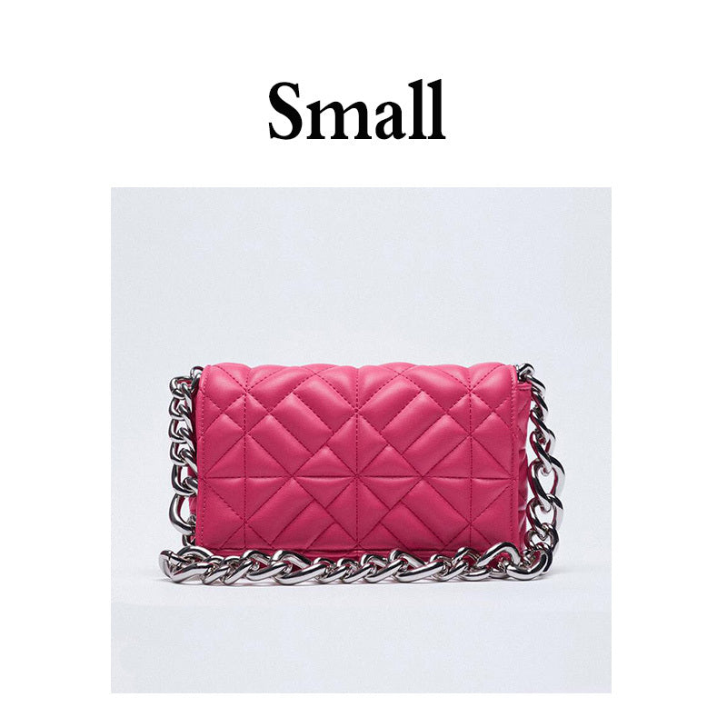 All-match Quilted One-shoulder Chain Bag Small Square Bag Envelope