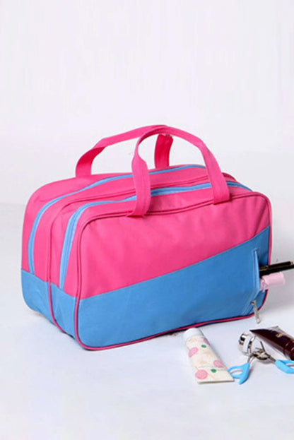 Bonbon Color Block Bolsa de yoga portátil con bolsillo con cremallera múltiple