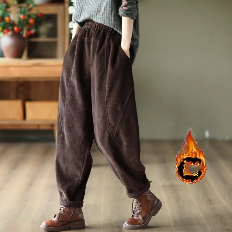 Pantalones con forro polar para niños con forro polar más grueso