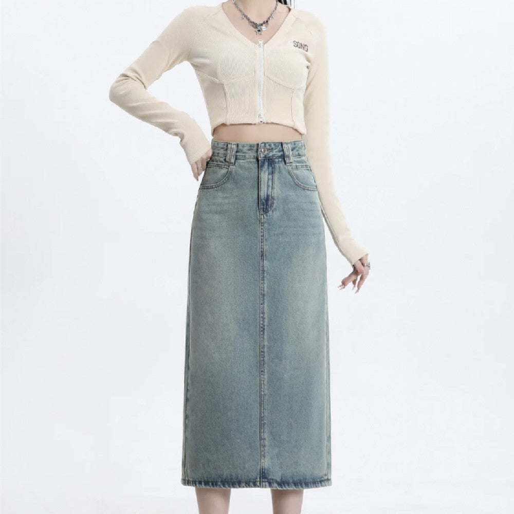 Women's Fashion Personalized Denim Skirt