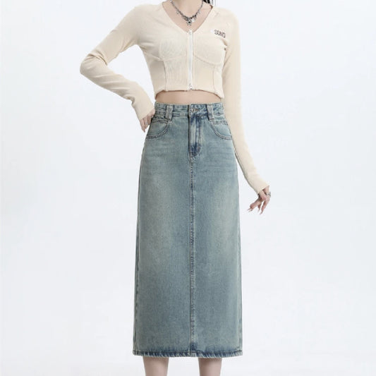 Women's Fashion Personalized Denim Skirt