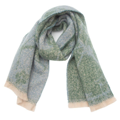 Women's Shawl Flower Jacquard Scarf