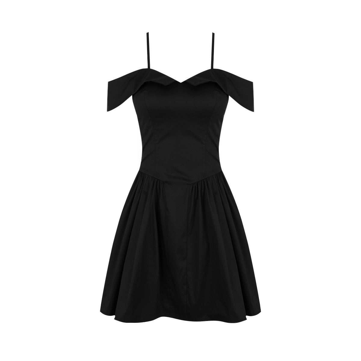 Foreign Trade Fashion Women's Wear New Off-shoulder Hot Girl Little Black Dress