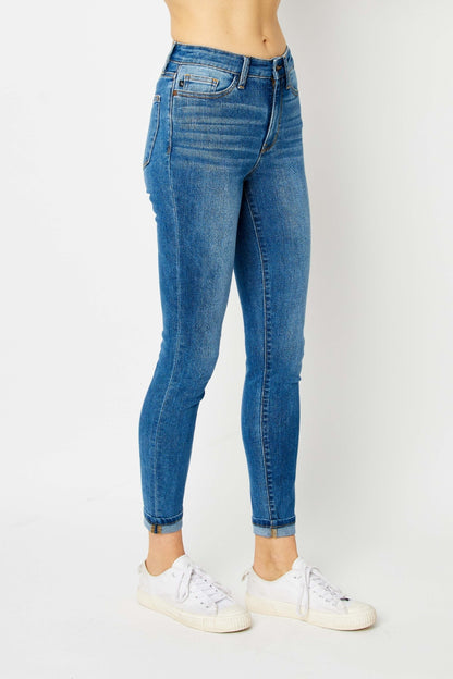 Jean skinny Judy Blue pleine taille à ourlet resserré