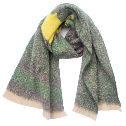 European And American Men's And Women's Short Beard Leopard Scarf