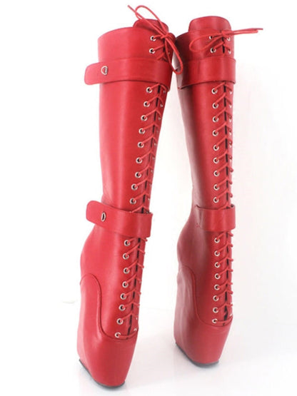 High Heel Plus Size Elastic Slim Fit Tied High Leg Boot