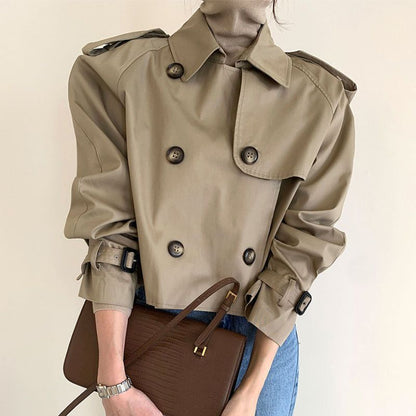 All-matching Short Trench Coat Women