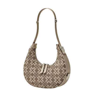 Woolen Crescent Canvas Niche Women's Bag