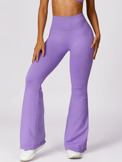 Wide Waistband High Waist Bootcut Pants