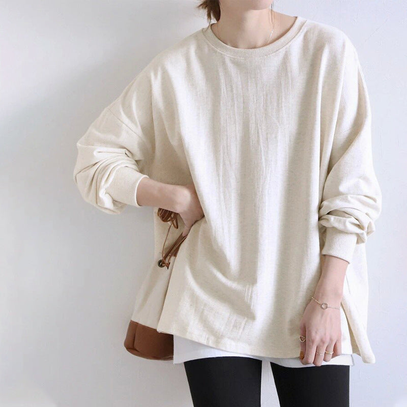 Women's Striped Sweater Loose Cotton