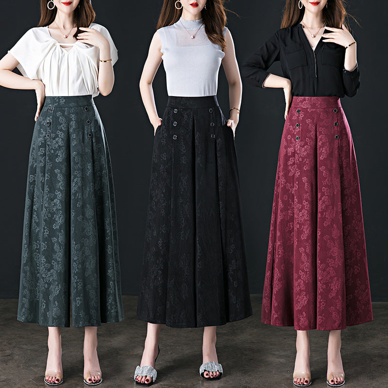 Women's Wide-leg Pants Summer Thin Loose High Waist